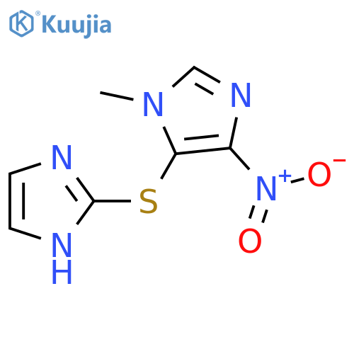 1H-Imidazole,5-(1H-imidazol-2-ylthio)-1-methyl-4-nitro- structure