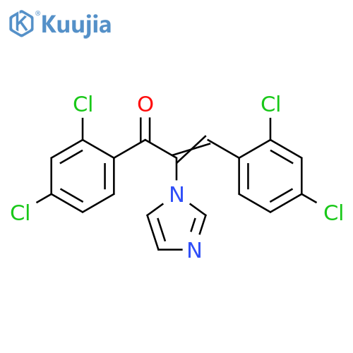 2-Propen-1-one,1,3-bis(2,4-dichlorophenyl)-2-(1H-imidazol-1-yl)- structure