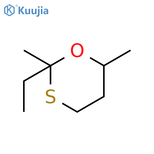 2-ethyl-2,6-dimethyl-1,3-oxathiane structure