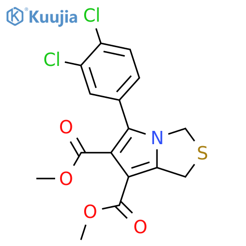 Dimethyl 5-(3,4-dichlorophenyl)-1H-pyrrolo1,2-c1,3thiazole-6,7-dicarboxylate structure