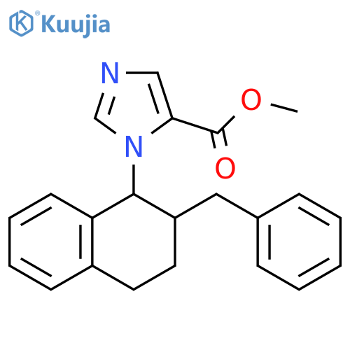 1H-Imidazole-5-carboxylic acid,1-[1,2,3,4-tetrahydro-2-(phenylmethyl)-1-naphthalenyl]-, methyl ester structure