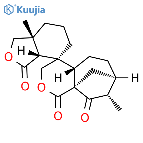 Spiro[isobenzofuran-4(1H),4'(3'H)-[1H-7,9a]methanocyclohepta[c]pyran]-1',3,9'(3aH,4'aH)-trione,octahydro-7a,8'-dimethyl-, (3aR,4R,4'aS,7'R,7aR,8'S,9'aS)- (9CI) structure