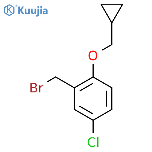 2-(Bromomethyl)-4-chloro-1-(cyclopropylmethoxy)benzene structure