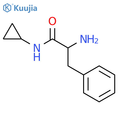 2-amino-N-cyclopropyl-3-phenylpropanamide structure