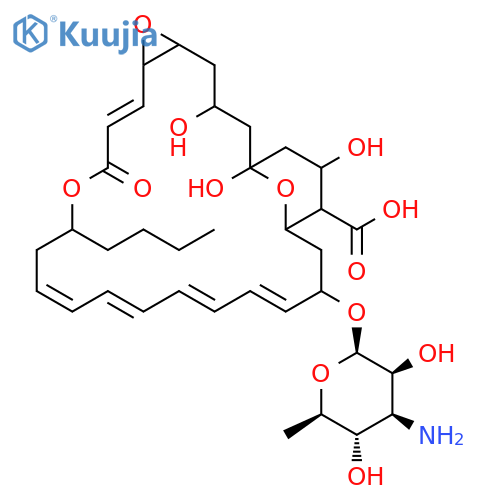 22-[(3-amino-3,6-dideoxy-beta-D-mannopyranosyl)oxy]-12-butyl-1,3,26-trihydroxy-10-oxo-6,11,28-trioxatricyclo[22.3.1.0~5,7~]octacosa-8,14,16,18,20-pentaene-25-carboxylic acid structure