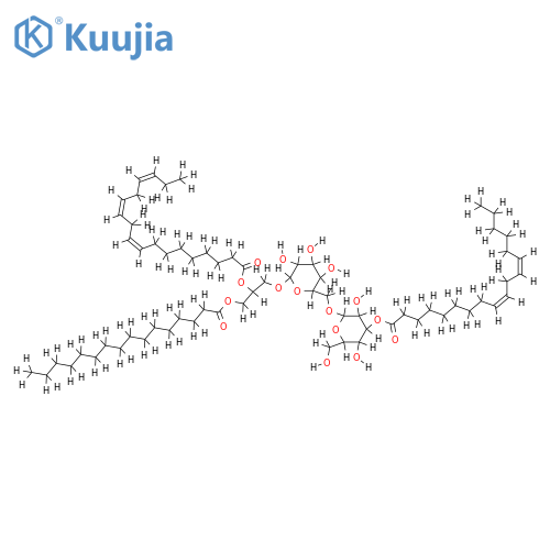 (2S)-1-O-palmitoyl-2-O-linolenoyl-3-O-[alpha-D-galactopyranosyl-(1''->6')-(3''-O-linoleoyl)-beta-D-galactopyranosyl]glycerol structure