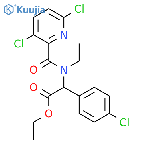 ethyl 2-(4-chlorophenyl)-2-[1-(3,6-dichloropyridin-2-yl)-N-ethylformamido]acetate structure