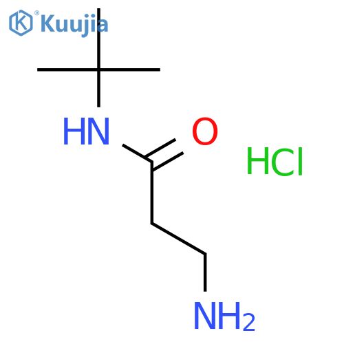 3-Amino-N-tert-butylpropanamide Hydrochloride structure
