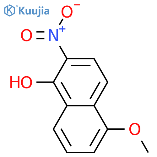 1-Naphthalenol, 5-methoxy-2-nitro- structure