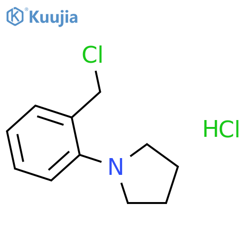 1-[2-(chloromethyl)phenyl]pyrrolidine;hydrochloride structure