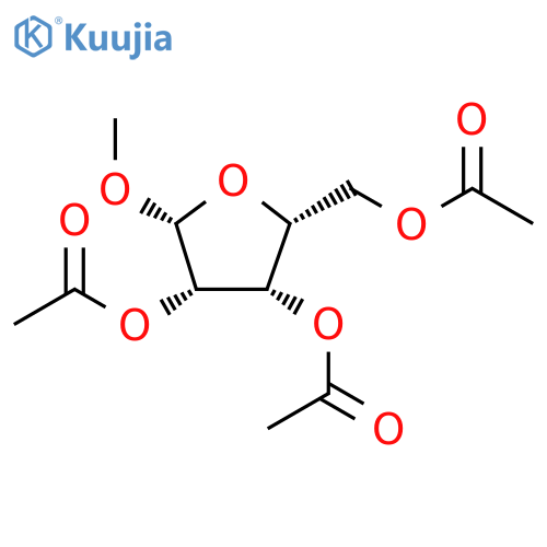 b-D-Lyxofuranoside, methyl,triacetate (9CI) structure