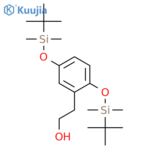 Benzeneethanol, 2,5-bis[[(1,1-dimethylethyl)dimethylsilyl]oxy]- structure