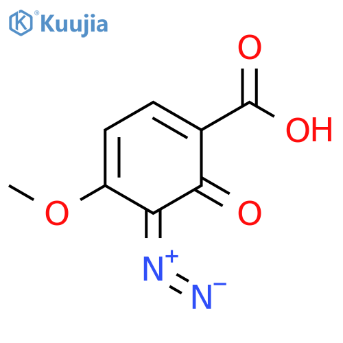 1,3-Cyclohexadiene-1-carboxylic acid, 5-diazo-4-methoxy-6-oxo- structure