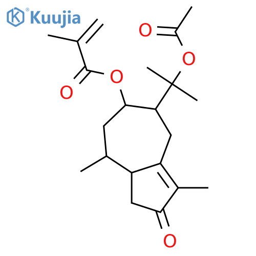 8,11-Dihydroxy-4-guaien-3-one; (1β,8β,10β)-form, 8-O-(2-Methyl-2-propenoyl), 11-Ac structure