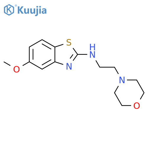 5-methoxy-N-[2-(morpholin-4-yl)ethyl]-1,3-benzothiazol-2-amine structure