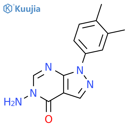 5-amino-1-(3,4-dimethylphenyl)-1H,4H,5H-pyrazolo[3,4-d]pyrimidin-4-one structure