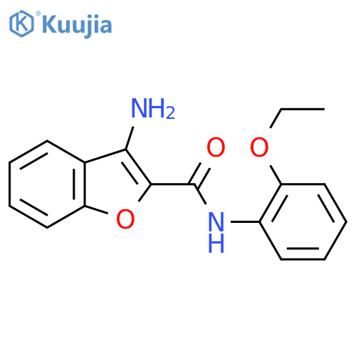 3-Amino-N-(2-ethoxyphenyl)-1-benzofuran-2-carboxamide structure
