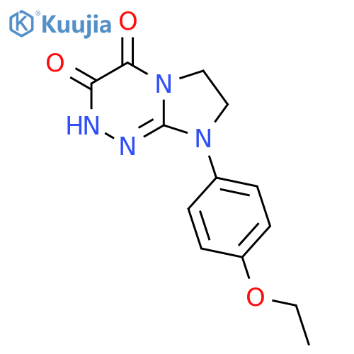8-(4-ethoxyphenyl)-2H,3H,4H,6H,7H,8H-imidazo[2,1-c][1,2,4]triazine-3,4-dione structure