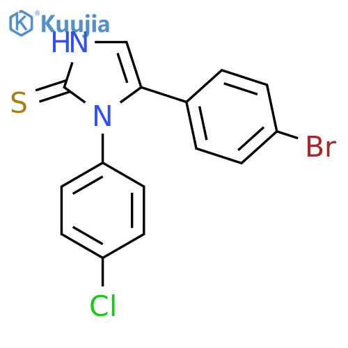 5-(4-Bromophenyl)-1-(4-chlorophenyl)-1H-imidazole-2-thiol structure