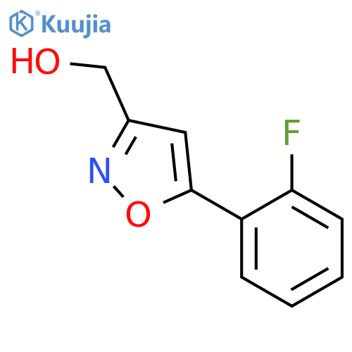 [5-(2-fluorophenyl)-1,2-oxazol-3-yl]methanol structure