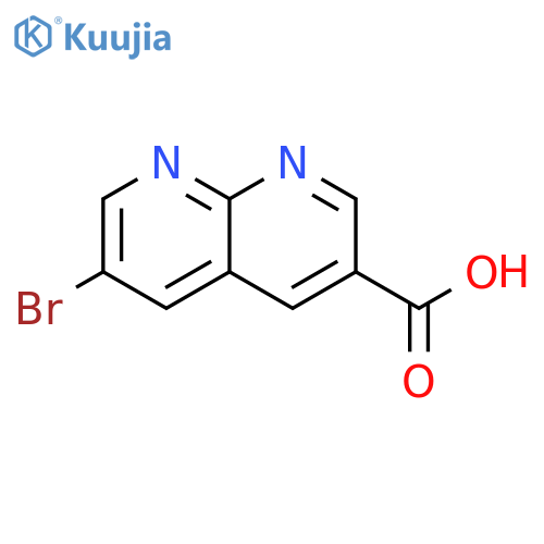 6-Bromo-1,8-naphthyridine-3-carboxylic acid structure