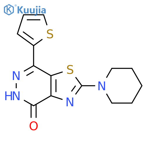2-(piperidin-1-yl)-7-(thiophen-2-yl)-4H,5H-[1,3]thiazolo[4,5-d]pyridazin-4-one structure