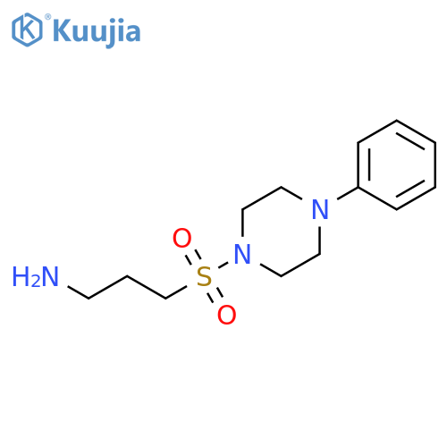 3-(4-phenylpiperazin-1-yl)sulfonylpropan-1-amine structure