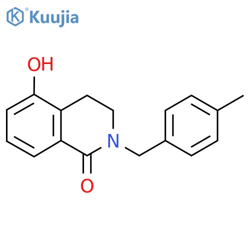 5-hydroxy-2-(4-methylbenzyl)-3,4-dihydroisoquinolin-1(2H)-one structure