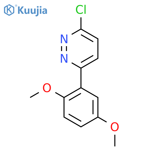 3-Chloro-6-(2,5-dimethoxyphenyl)pyridazine structure