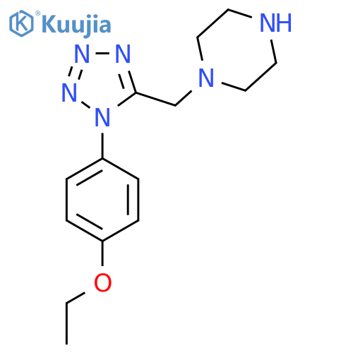 1-[[1-(4-Ethoxyphenyl)tetrazol-5-yl]methyl]piperazine structure