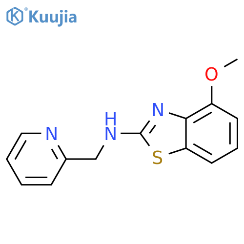 4-methoxy-N-[(pyridin-2-yl)methyl]-1,3-benzothiazol-2-amine structure