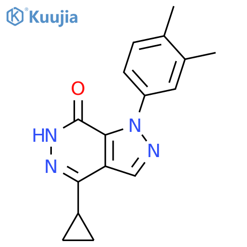 4-cyclopropyl-1-(3,4-dimethylphenyl)-1H,6H,7H-pyrazolo[3,4-d]pyridazin-7-one structure