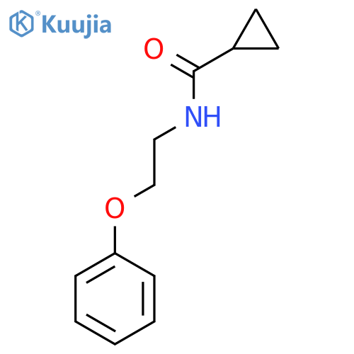 N-(2-phenoxyethyl)cyclopropanecarboxamide structure