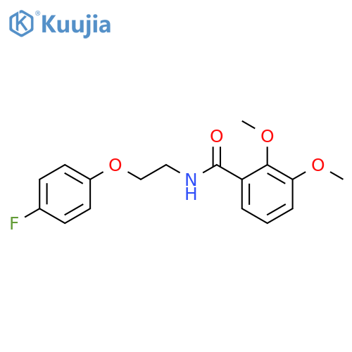 N-[2-(4-fluorophenoxy)ethyl]-2,3-dimethoxybenzamide structure