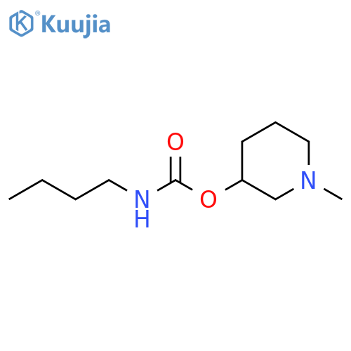 Carbamic acid, butyl-, 1-methyl-3-piperidinyl ester structure