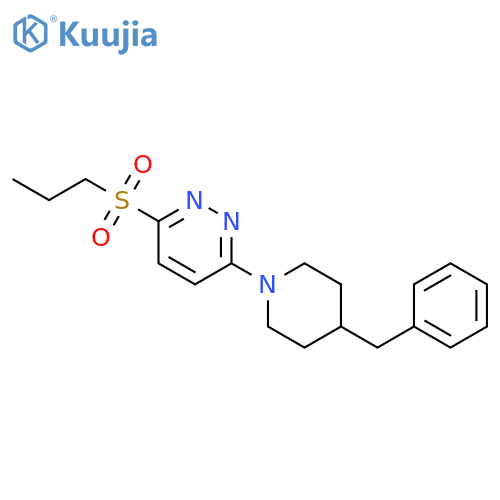 3-(4-benzylpiperidin-1-yl)-6-(propane-1-sulfonyl)pyridazine structure