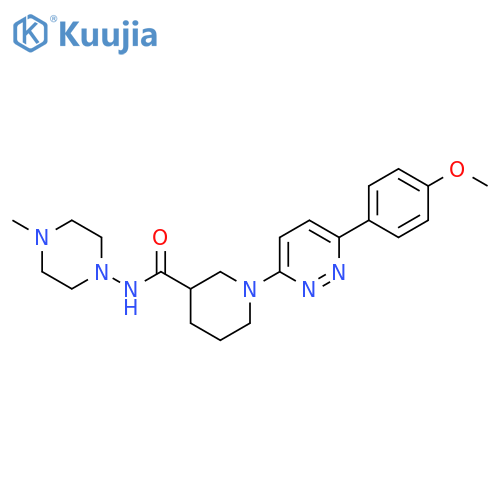 1-[6-(4-methoxyphenyl)pyridazin-3-yl]-N-(4-methylpiperazin-1-yl)piperidine-3-carboxamide structure