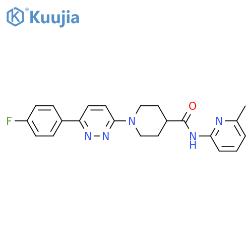 1-6-(4-fluorophenyl)pyridazin-3-yl-N-(6-methylpyridin-2-yl)piperidine-4-carboxamide structure