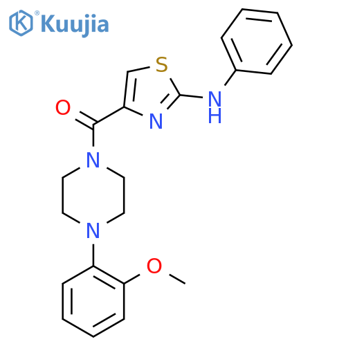 4-4-(2-methoxyphenyl)piperazine-1-carbonyl-N-phenyl-1,3-thiazol-2-amine structure