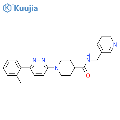 1-[6-(2-methylphenyl)pyridazin-3-yl]-N-[(pyridin-3-yl)methyl]piperidine-4-carboxamide structure
