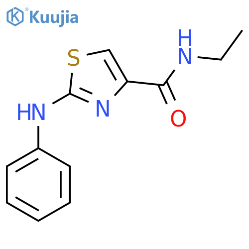 N-ethyl-2-(phenylamino)-1,3-thiazole-4-carboxamide structure