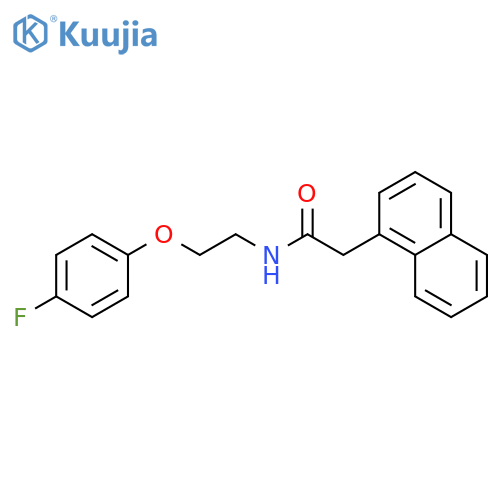 N-2-(4-fluorophenoxy)ethyl-2-(naphthalen-1-yl)acetamide structure