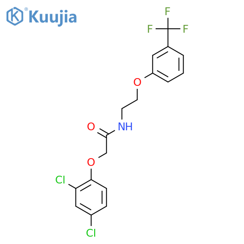 2-(2,4-dichlorophenoxy)-N-{2-3-(trifluoromethyl)phenoxyethyl}acetamide structure