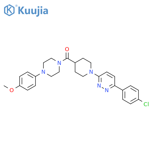 3-(4-chlorophenyl)-6-{4-4-(4-methoxyphenyl)piperazine-1-carbonylpiperidin-1-yl}pyridazine structure