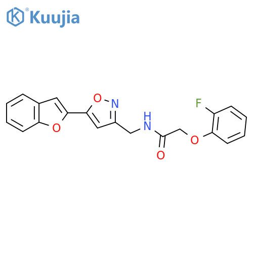 N-{[5-(1-benzofuran-2-yl)-1,2-oxazol-3-yl]methyl}-2-(2-fluorophenoxy)acetamide structure