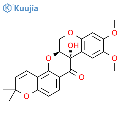 3H-[1]Benzopyrano[3,4-b]pyrano[2,3-h][1]benzopyran-7(7aH)-one,13,13a-dihydro-7a-hydroxy-9,10-dimethoxy-3,3-dimethyl-, (7aS,13aS)- structure