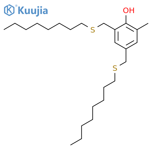 2-Methyl-4,6-bis(octylsulfanylmethyl)phenol structure