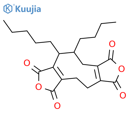 1H-Cyclonona[1,2-c:5,6-c']difuran-1,3,6,8(4H)- tetrone,10-butyl-5,9,10,11-tetrahydro-9- pentyl- structure