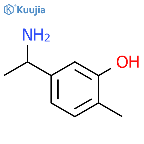 5-(1-AMINOETHYL)-2-METHYLPHENOL structure