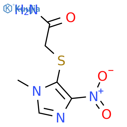 Acetamide,2-[(1-methyl-4-nitro-1H-imidazol-5-yl)thio]- structure